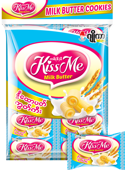 Kiss me milk butter cookie